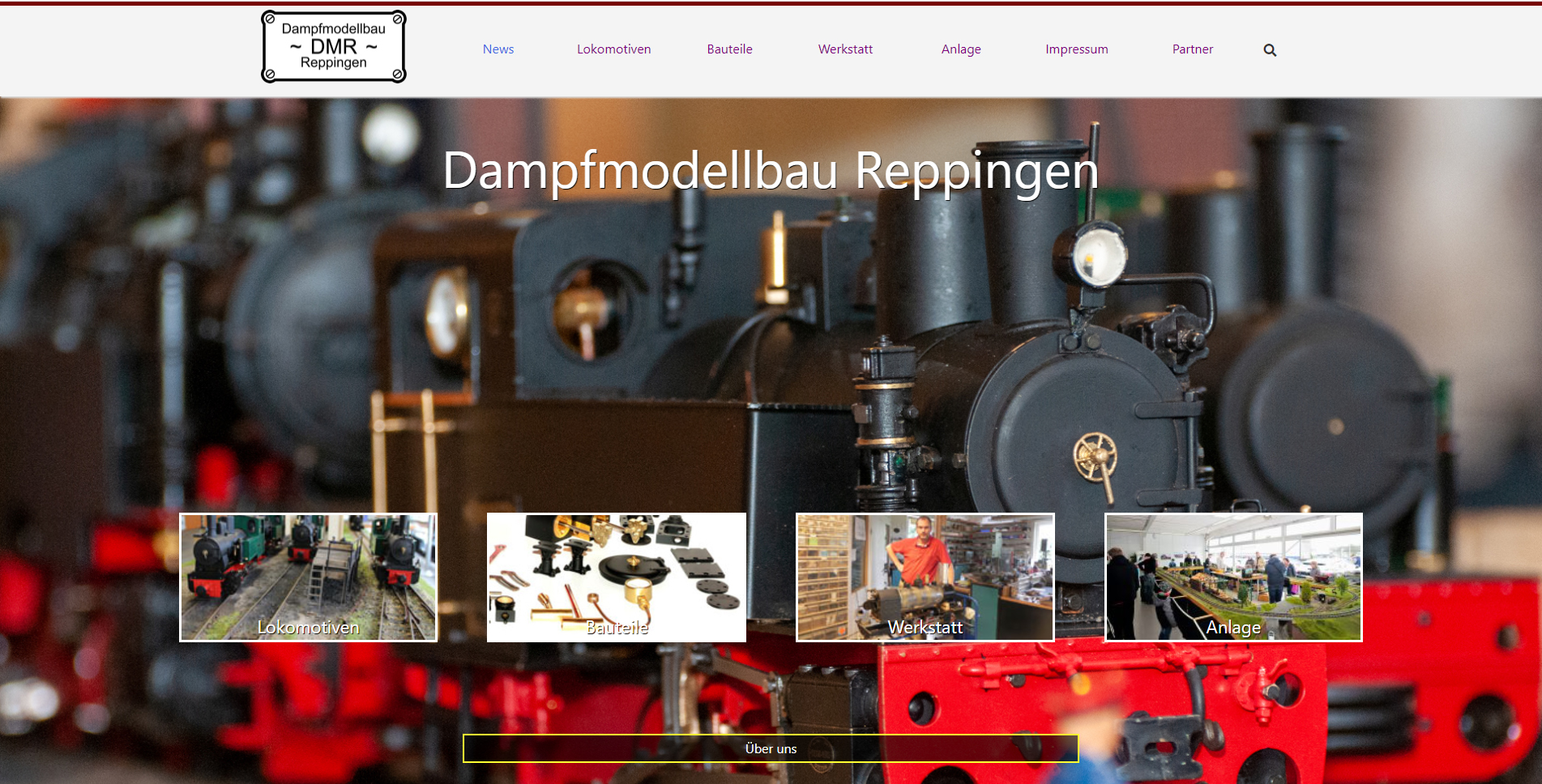 Screenshot Reppingen Website