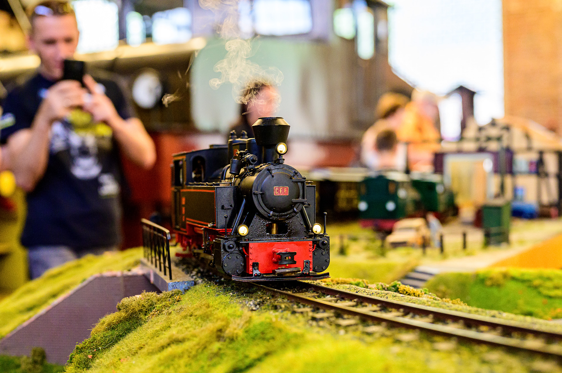 Auf einer Modellbahnausstellung